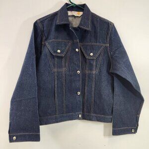 Golden Horse Cotton Jean Jacket Vintage Mens Small NEW